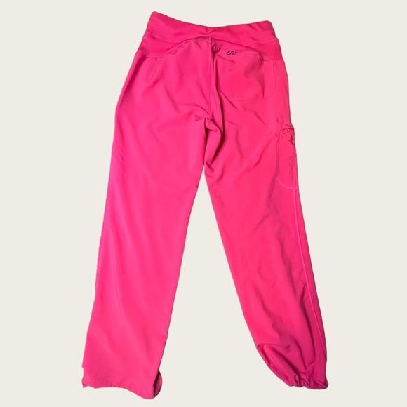 Cherokee Infinity Carmine Pink Scrubs Pants Joggers Women’s XS Petite - Picture 4 of 9